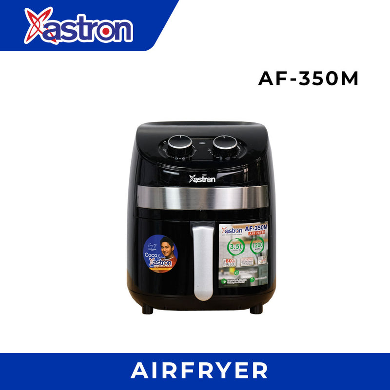 Astron AF350M Air Fryer - Black | 3.5 Liter Capacity | Non-stick 1200 watts | Healthy Cooking | Easy to Clean