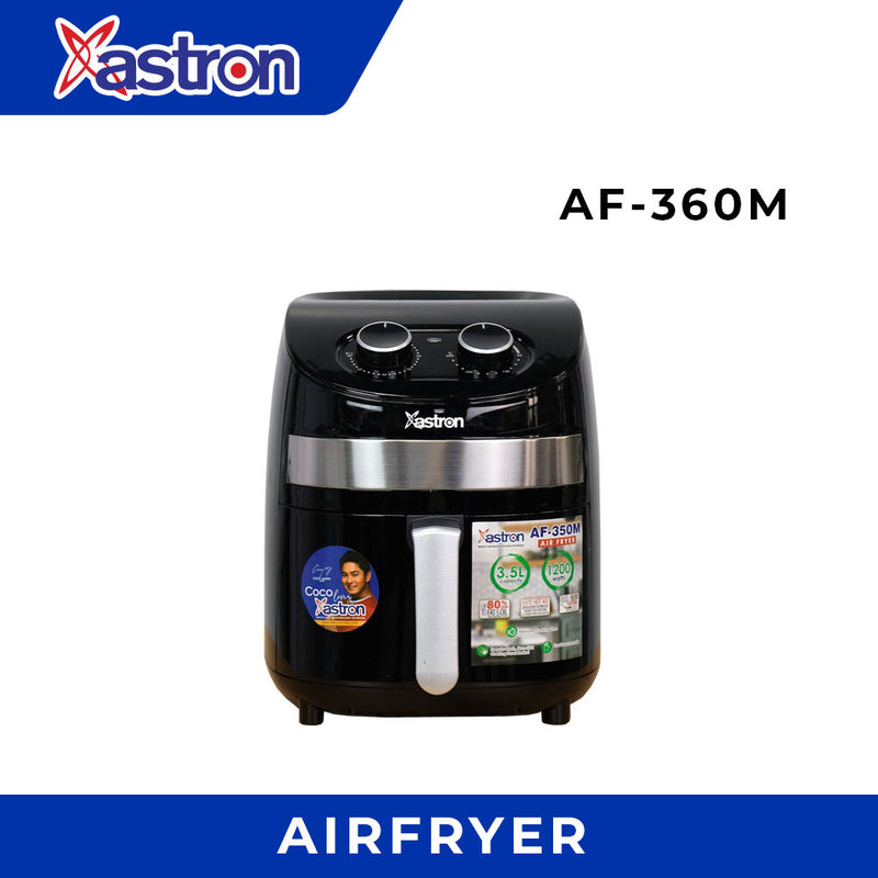 Astron AF360M Turbo Air Fryer - 3.6 Liter | Large Capacity | Healthy Cooking | 1500W