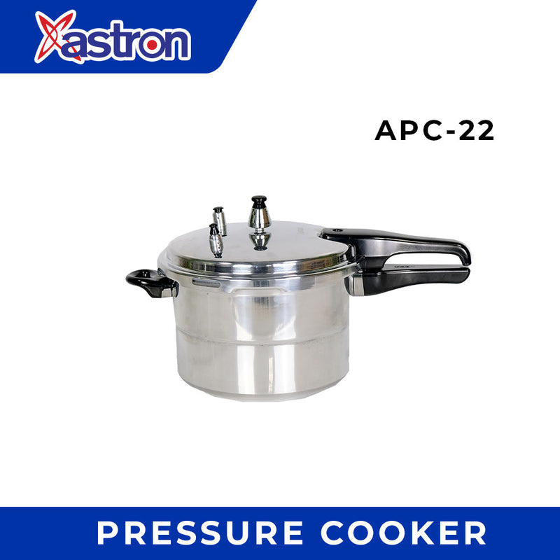 Astron APC22 Pressure Cooker - 5 Liter Capacity | Induction Safe | Fast & Even Cooking