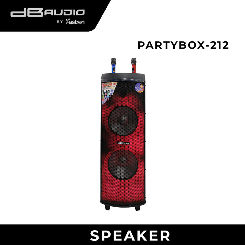 DB Audio by Astron PARTYBOX212 Mobile Trolley Speaker - Bluetooth | 12
