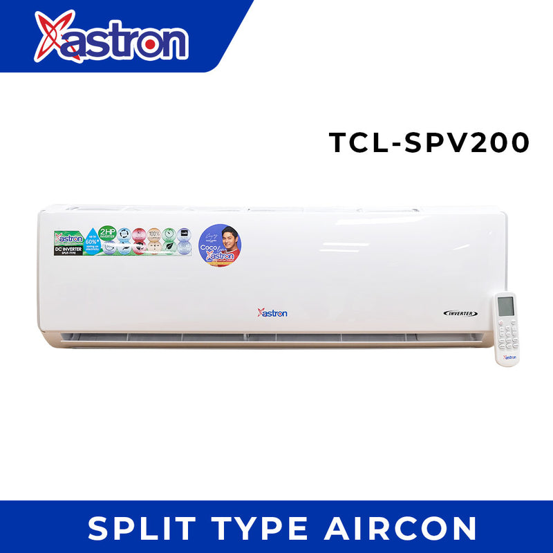 Astron 2HP Inverter Split-Type Aircon - TCLSPV200 | Energy Efficient | Low Noise | Anti-Rust Body | Durable Build