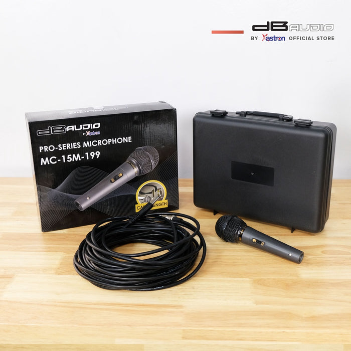 Db Audio MC-15M-199 wired pro-series microphone | 15 meters cable length | professional | metal body