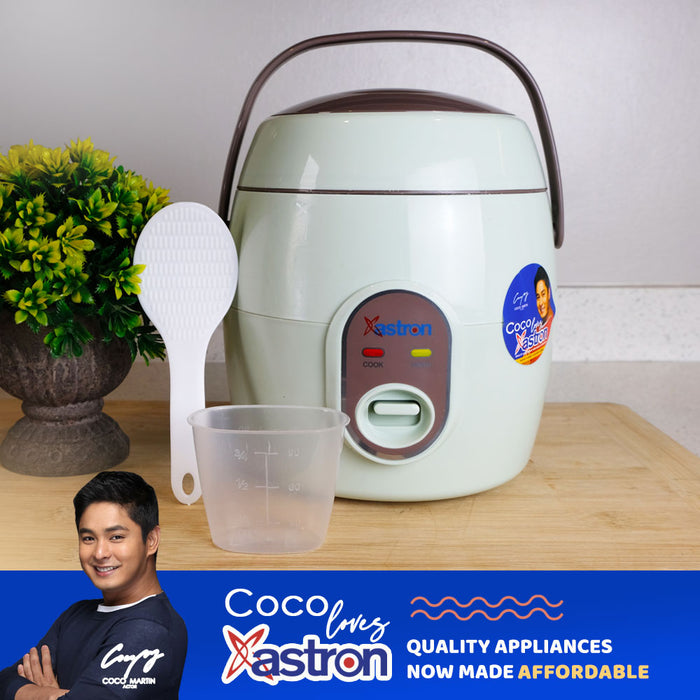 Astron JRC-061 0.6L Jar Type Rice Cooker (Mint Green) 3 cups 200W 2-3 persons free paddle aesthetic rice cooker minimalist rice cooker pastel green rice cooker small rice cooker