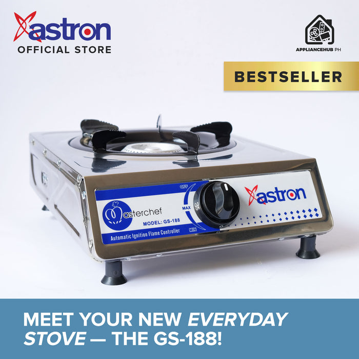 Astron GS-188 Heavy Duty Single Burner Gas Stove  Stainless Body