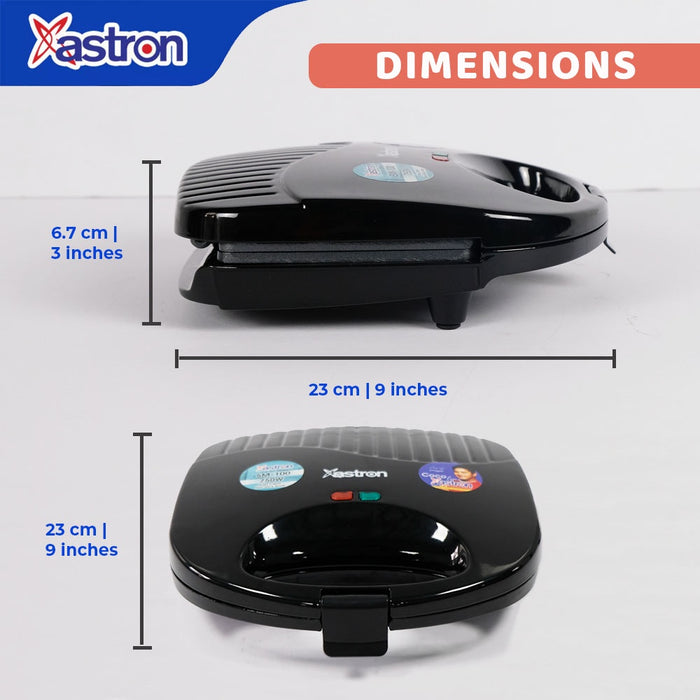 Astron SM-100 sandwich maker | 750W | nonstick coating plate | double sided heating