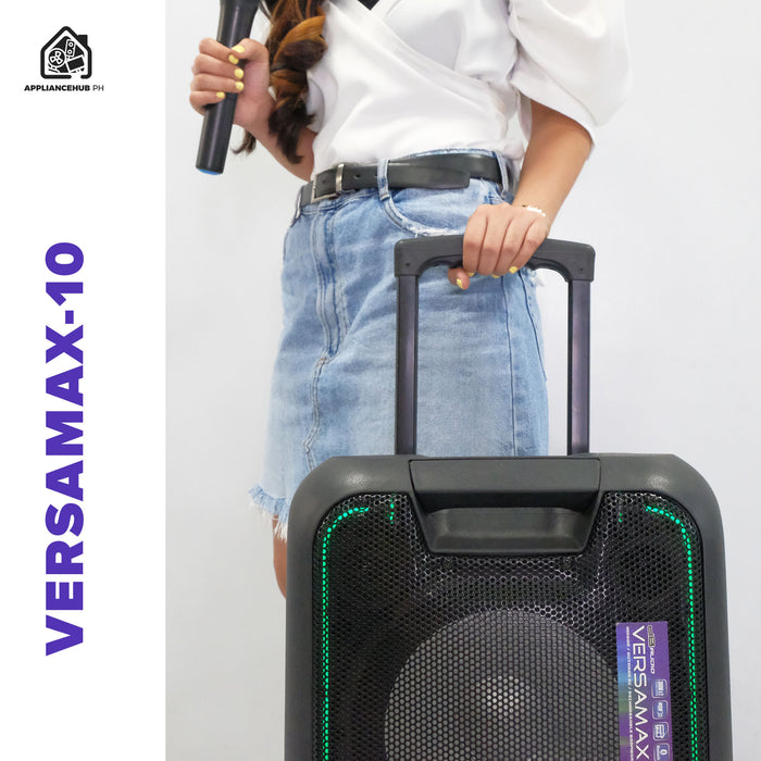 [FREE Wireless Microphone] Db Audio Versamax Portable Mobile Trolley Bluetooth Speaker HIFI Boombox (10 inch woofers x 2) (300W x 2)