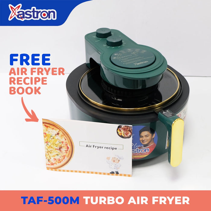 Astron TAF-500M Turbo air fryer | 1500W | 5L inner pot | 6L outer pot | free air fryer recipe book