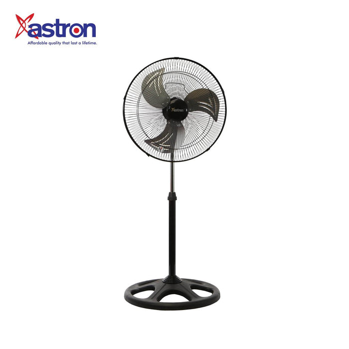 Astron Omni Industrial Stand Fan with 18" Metal Blade (Black)  Electric Fan
