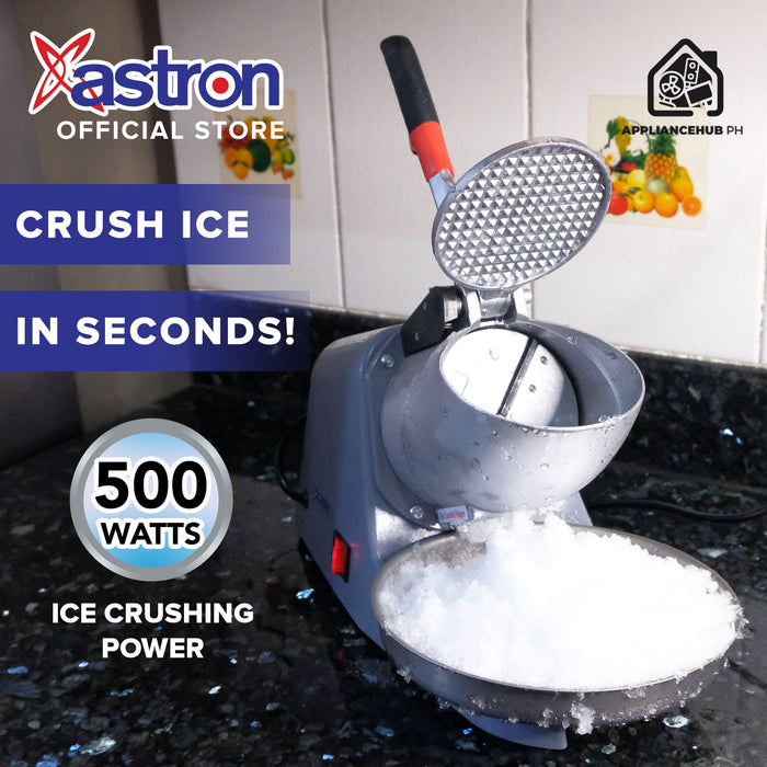Astron Heavy Duty Double Blade Commercial Ice Crusher (500W) (Gray)