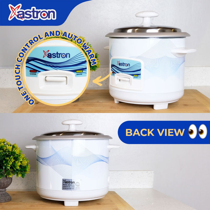 Astron MRC-0605 0.6L Rice Cooker | 3 cups | 350W | 2-3 persons | free paddle | small rice cooker