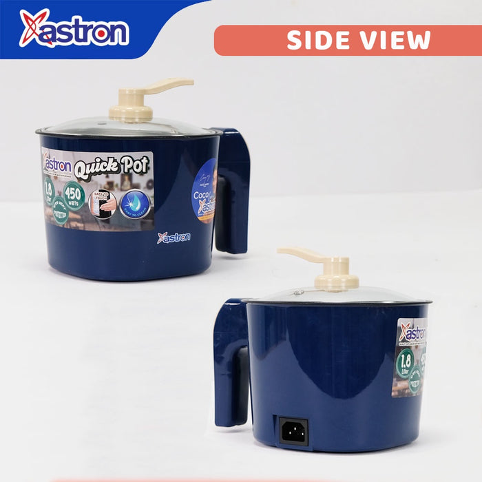 Astron QUICKPOT 1.8L Blue Multipurpose electric cooker | 450W | dry heat protection