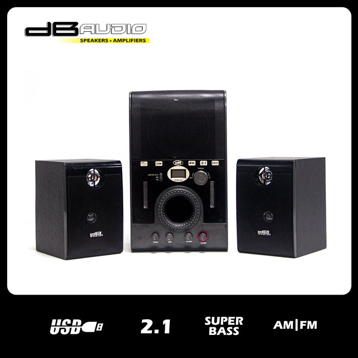 DB Audio SUB 338 BT Bluetooth 2.1 Subwoofer (30W + (15W x 2))
