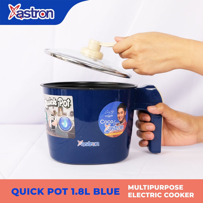 Astron QUICKPOT 1.8L Blue Multipurpose electric cooker | 450W | dry heat protection