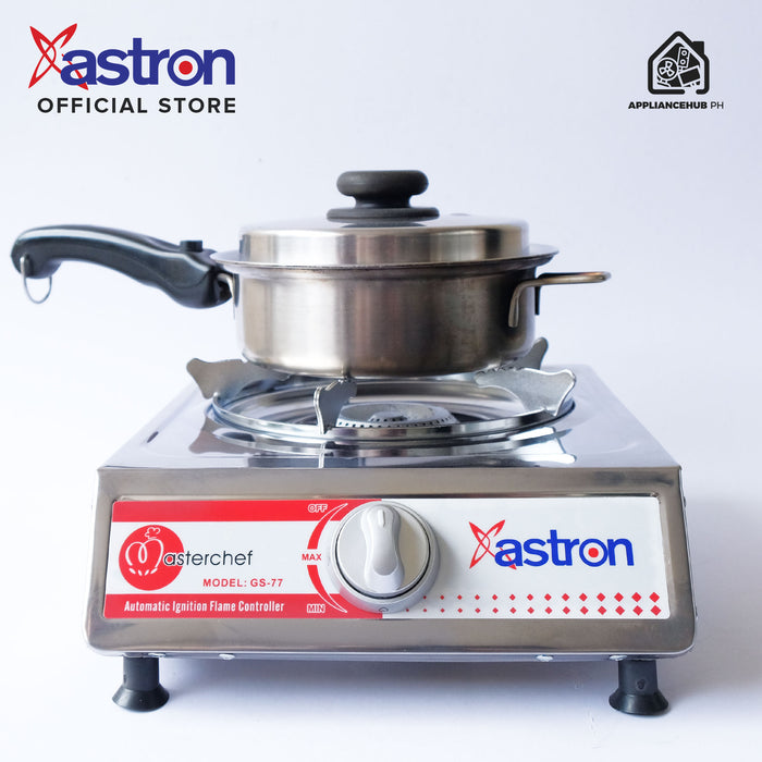 Astron GS-77 Heavy Duty Single Burner Gas Stove  Stainless Body