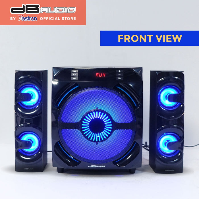 Db Audio MAX-85 2.1 Home Theater Subwoofer System | Bluetooth | 8" woofer | 1400 Watts | FM Radio