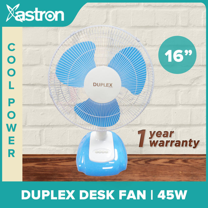 Astron Duplex Desk Fan 16"  Electric Fan
