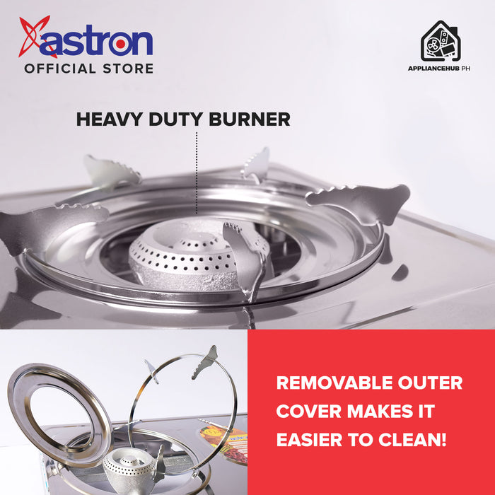 Astron GS-88 Heavy Duty Double Burner Gas Stove  Stainless Body