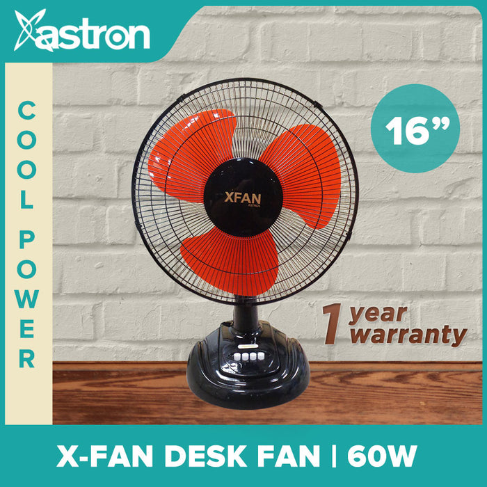 Astron X-Fan Desk Fan 16" (Red)  Electric Fan