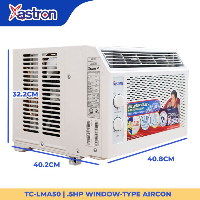 Astron Inverter Class .5HP Aircon (improved R32 energy-efficient refrigerant | 10.4 EER