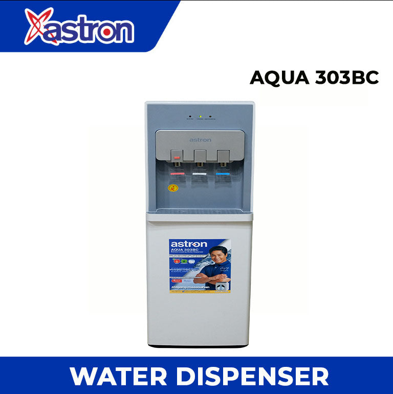 Astron AQUA303BC Bottom Load Electronic Water Dispenser - Triple Taps | Hot, Normal and Cold | Child Lock | Compressor Cooling