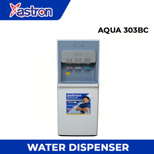 Astron AQUA303BC Bottom Load Electronic Water Dispenser - Triple Taps | Hot, Normal and Cold | Child Lock | Compressor Cooling