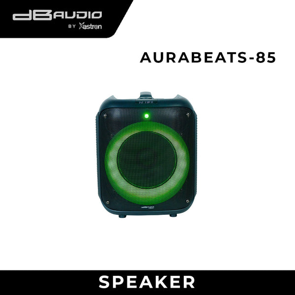 DB Audio by Astron AURABEATS85 Portable Bluetooth Speaker- Rechargeable | 1 Free Wireless Mic | Outdoor or Karaoke Use | 550W | 8.5" Woofer