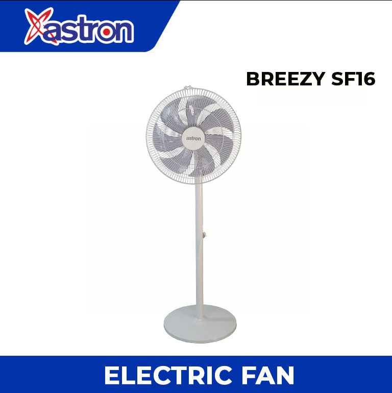 Astron BREEZYSF16 2in1 Electric Convertible Fan | Stand or Desk Fan | 7 leaves | Strong Plastic blades | Adjustable Height