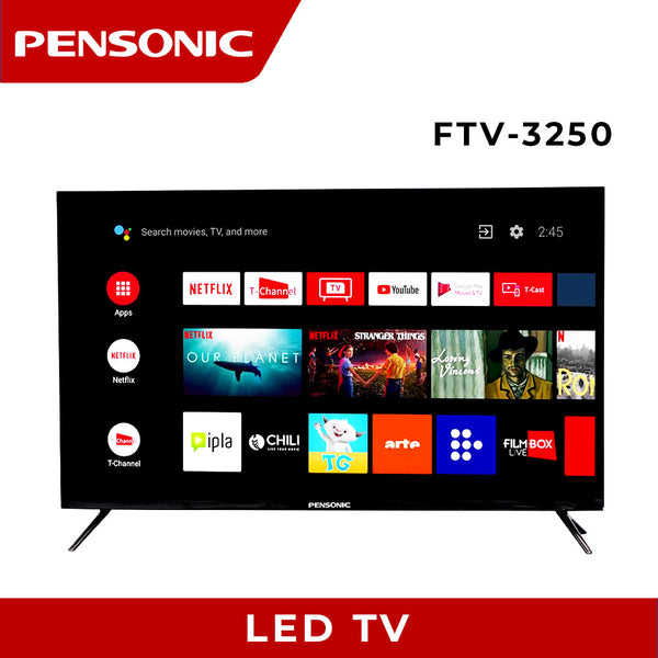 ASTRON FTV3250 32" Google TV - Full HD | Built-in Chromecast | Voice Controlled | Hey Google | WIFI + LAN | Netflix and Youtube