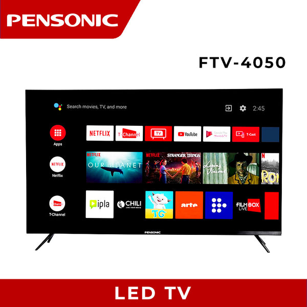 Astron FTV4050 40" Google TV - Full HD | Hey Google | Built-in Chromecast | Voice Controlled | WI-FI + LAN | Netflix and Youtube