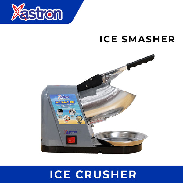 Astron ICESMASHER Double Blade Ice Crusher - Gray | Heavy Duty | High Performace | 500W