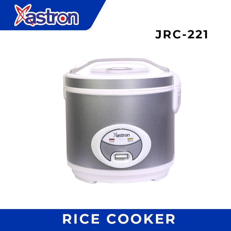 Astron JRC221 Jar Type Rice Cooker With Steamer - 2.2L Capacity | Premium Series | Easy to Clean | Stainless Steel | Anti-rust | Ideal for 10-13 Persons | 900W