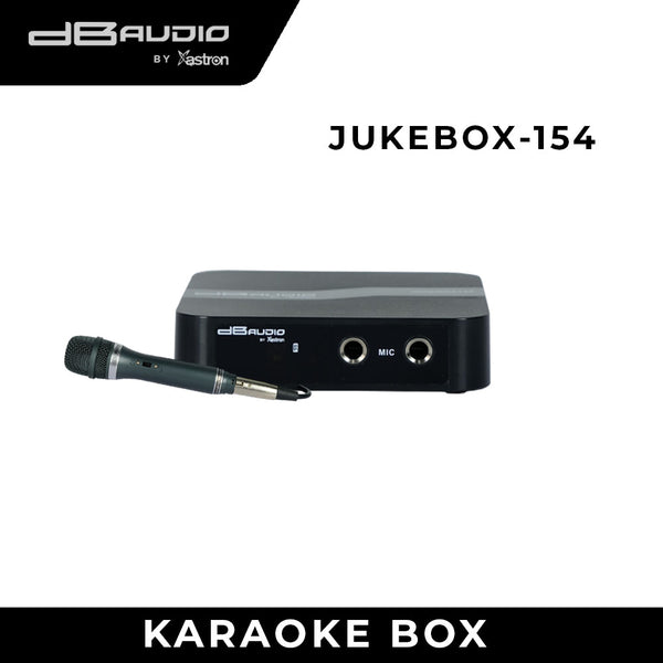 DB Audio by Astron JUKEBOX154 Built-in Video Karaoke - Up to 23K Songs Upgradeable | Free Wired Microphone | Song Book