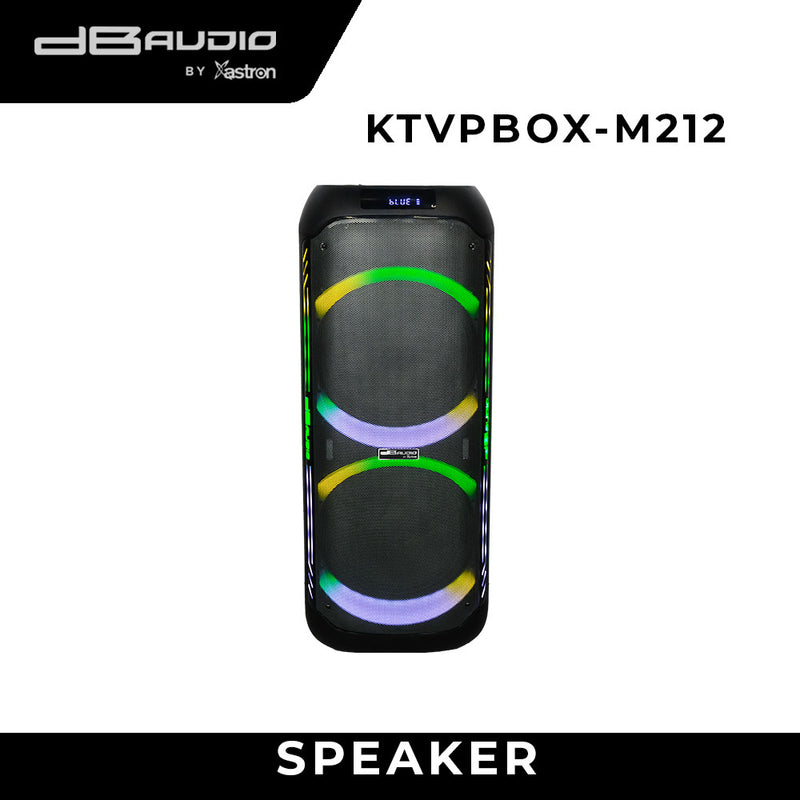 DB Audio By Astron KTVPBOXM212 Portable Speaker with Built-in Video Karaoke - Rechargeable | Indoor or Outdoor Use | 12