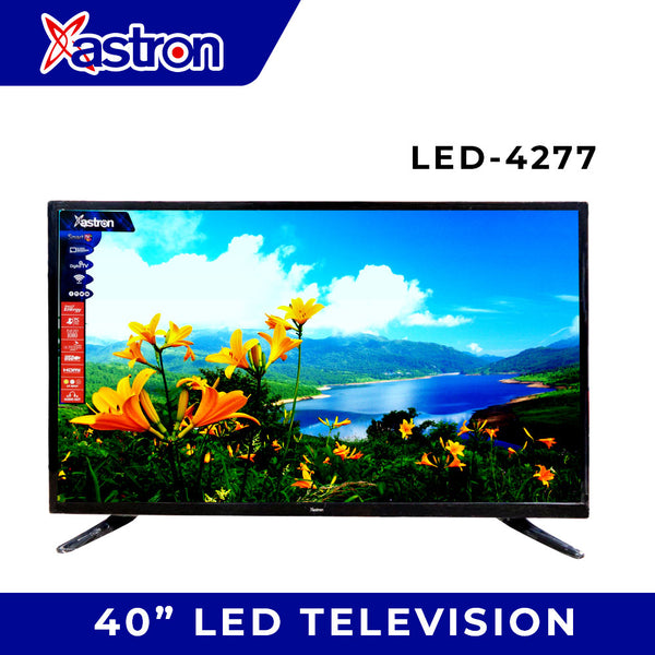 Astron LED4277 40 Inch Smart TV - Full HD | Netflix & Youtube Ready | Screen-Mirroring | Extra-Loud Sound | WIFI + LAN