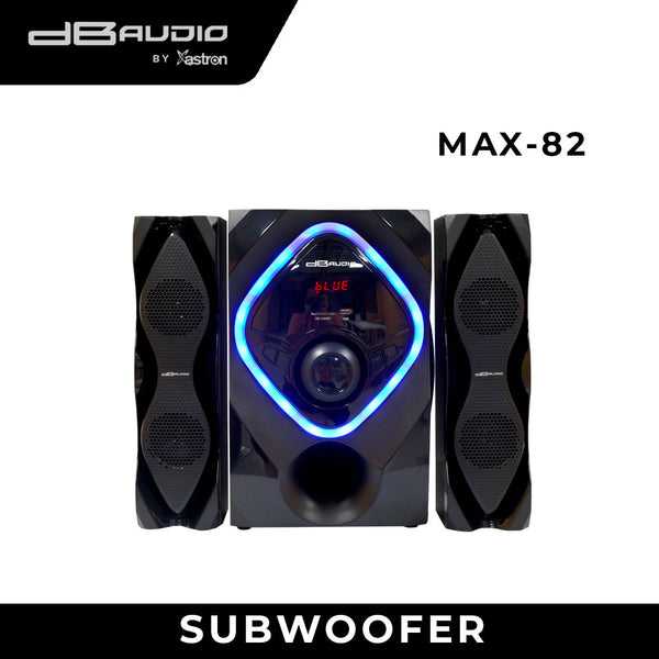 Db Audio by Astron MAX-82 2.1 Home Theater Subwoofer System | Bluetooth | 8" woofer | 1000 Watts | FM Radio | Powerful Bass