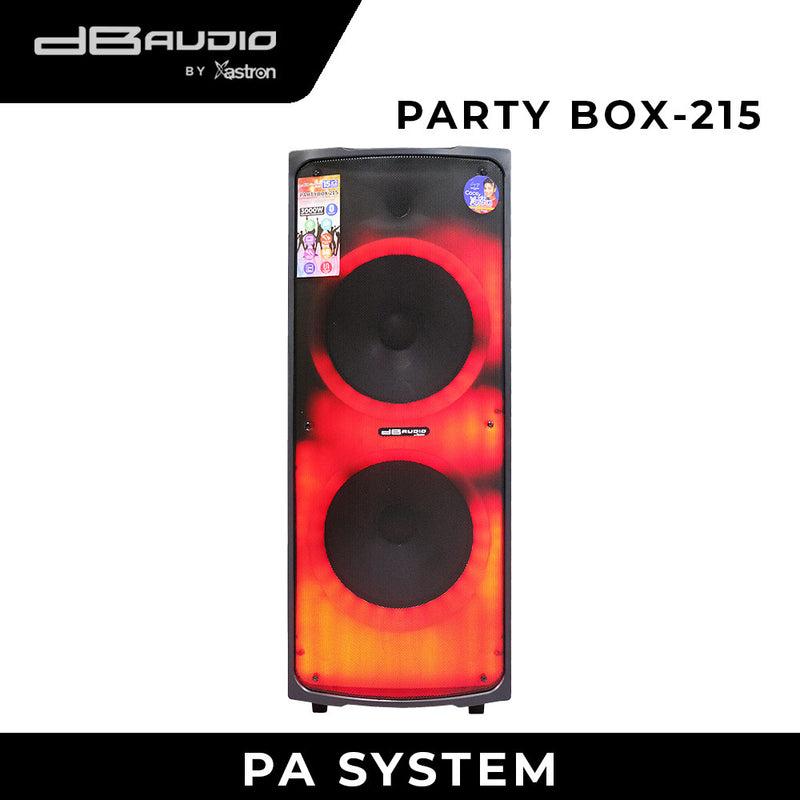 DB Audio by Astron PARTYBOX215 Mobile Trolley Speaker - Bluetooth | 15