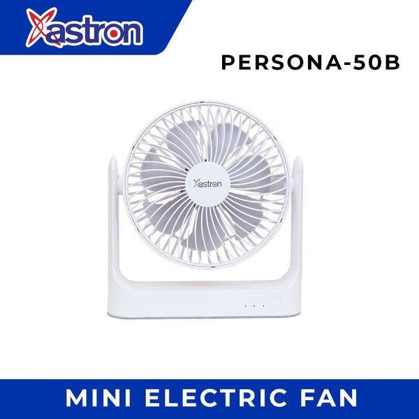 Astron PERSONA50B Portable Rechargeable Fan | 5" Fan Blade | 1800mAh Battery | 5.5W