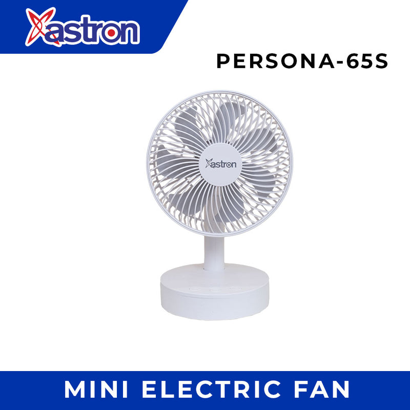 Astron PERSONA65S Portable Rechargeable Fan | 6.5