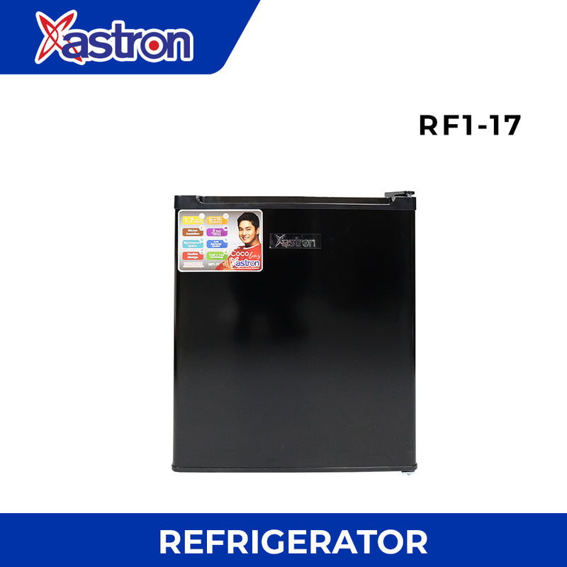 Astron RF117 Mini Refrigerator - 1.7 cu.ft | Personal Fridge | Energy Efficient | Ideal for Bedrooms, Dorms, Offices