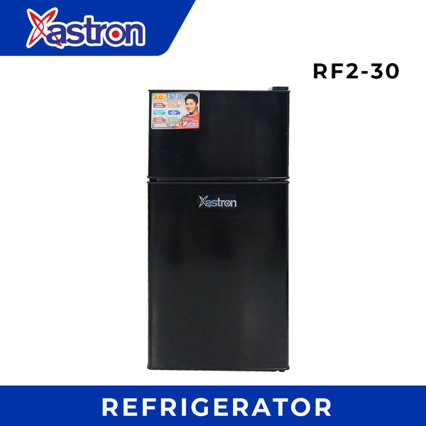 Astron RF230 Two Door Refrigerator - 3.0 cubic feet | Top Freezer | Compact | Energy Saving