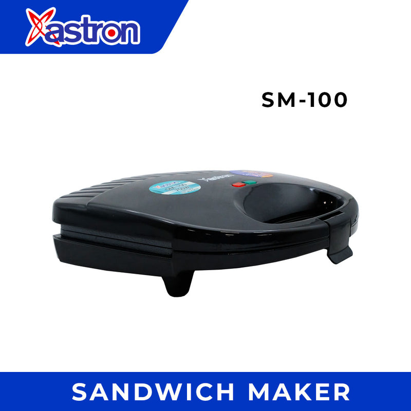 Astron SM100 Sandwich Maker - Nonstick Coating Plate | Double Sided Heating | 750W