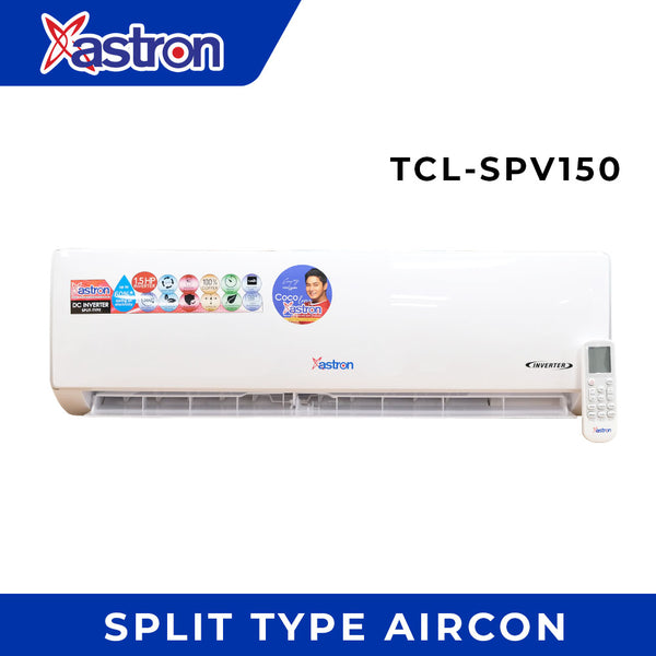 Astron 1.5HP Inverter Split-Type Aircon - TCLSPV150 | Energy Efficient | Low Noise | Anti-Rust Body | Durable Build