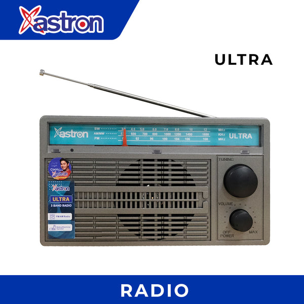 Astron ULTRA Portable Radio - AM/FM | with Wrist Stap | Travel & Emergency Use | Lightweight | Durable