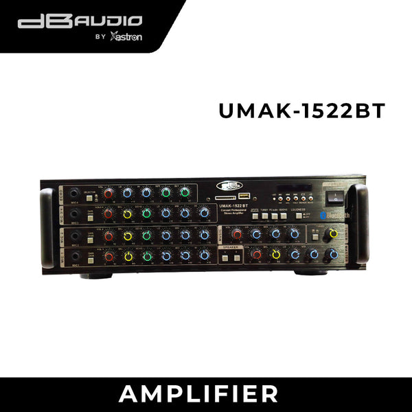 DB Audio by Astron UMAK1522BT Mixer Amplifier - Bluetooth | Beat pair with 15" Speaker | AM/FM | 2000W x 2
