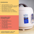 Astron JRC101 Jar Type Rice Cooker - Nude Beige | 1 Liter Capacity | IAesthetic | Minimalist | Ideal for 3-4 persons | Free paddle