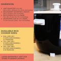 Astron URC120 Drum Shape Rice Cooker - Black | 1.2 Liter Capacity | Aesthetic | Ideal fo 4-6 persons | 500W | Free Paddle