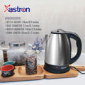 Astron EXPRESSO1.8 Electric Kettle/Espresso Pot - Silver | 1.8 Liter Capacity | Dual Function | Quick-Boil | Overheat Protection