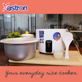 Astron URC180 Drum Shape Rice Cooker -1.8 Liters | Large Capacity | Aesthetic | Ideal for 6-10 persons | 700W | Free Paddle