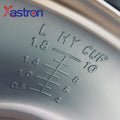 Astron GRC1827 Rice Cooker with Steamer Tray - 1.8 Liter Capacity | Heavy-Duty Cooking | For Up to 6 People