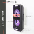 DB Audio by Astron VERSABOX-12 Portable Mobile Trolley Bluetooth Speaker (2000W) (2 FREE Mics) (12